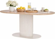 Stół dębowy na białej nodze D9-C55