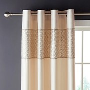 Beżowe zasłony z mikrosatyny zestaw 2 szt. 168x229 cm Deco Sequin – Catherine Lansfield