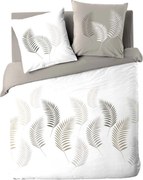 Biało-szara bawełniana pościel dwuosobowa 200x200 cm Goyave – douceur d'intérieur