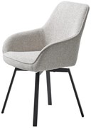 Jasnoszare krzesło Alma – Unique Furniture