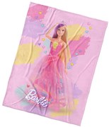 Carbotex Kocyk dziecięcy Barbie Rainbow World, 130 x 170 cm