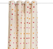 Zasłona do pokoju dziecka AMOUR w serduszka, 140 x 260 cm