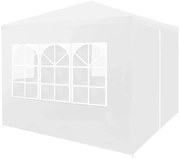 Biały namiot ogrodowy z oknami D1-K88