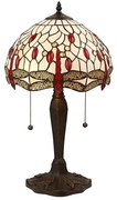 Endon 64086 - Lampa stołowa Tiffany DRAGONFLY 2xE27/60W/230V średnica 30 cm
