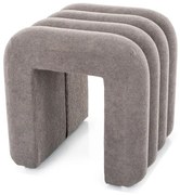 Szara designerska pufa TICA