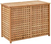 Podwójny kosz na pranie z drewna P9-N11