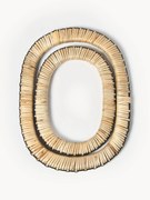 Komplet podkładek z rattanu i drewna mangowego Weave, 2 elem.