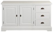 Komoda Brighton 3 szuflady  + 2 drzwi white