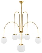 LAMPA SUFITOWA WISZĄCA ZŁOTA APP1584-6CP