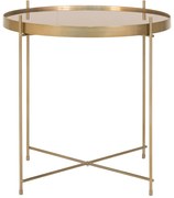Okrągły stolik w kolorze złotym ø 48 cm Venezia – House Nordic
