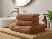 Ręcznik Classic 50 x 100 cm brązowy, 100% bawełna