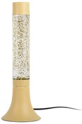 Jasnożółta lampa stołowa ze szklanym kloszem (wysokość 37,5 cm) Astro Glittler – Leitmotiv