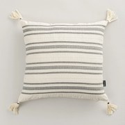 Poszewka na poduszkę Linea Graphite Tassel 45x45 cm