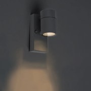 Zewnetrzna Lampa ścienna zewnętrzna antracytowa IP44 z czujnikiem zmierzchu - Solo Nowoczesny Oswietlenie zewnetrzne