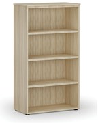 Regał biurowy PRIMO WOOD, 800 x 420 x 1434 mm, dąb naturalny