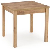 Stół GRACJAN 80(160)x80 dąb craft rozkładany HALMAR