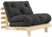 Fotel rozkładany Karup Design Roots Raw/Dark Grey