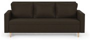 Kanapa sofa 3 osobowa z funkcją spania KEN Ciemny brąz