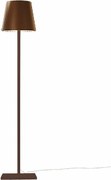 Lampa podłogowa Poldina Corten 230V z wtyczką 28x150cm – nowoczesny design aluminiowy