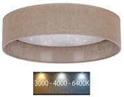 Brilagi - LED Plafon VELVET STAR LED/24W/230V śr. 40 cm  beżowy