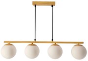 Biała lampa wisząca z 4 kloszami w stylu glamour - M074 H1-D22