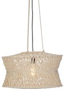 Orientalna lampa wisząca makramowa 50 cm - LeonardKolonialny Oswietlenie wewnetrzne