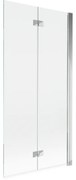 Mexen Mist parawan nawannowy 2-skrzydłowy prawy 90 x 150 cm, transparent, chrom - 8A9-090-002-01-00-P