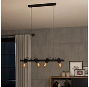 Eglo 43848 - Żyrandol na lince PLIMSOLL 4xE27/15W/230V