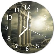 Zegar szklany okrągły Akropol