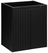 Czarna nowoczesna szafka ryflowana M5-H66