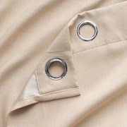 Zasłona Blackout kremowa 140x250 Calis zaciemniająca na przelotkach