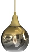 Lampa wisząca MONTE GOLD fi 150 1xE27, pojedyncza, kula złota