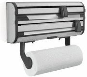 Metalowy uchwyt ścienny na ręczniki papierowe i folię w kolorze srebra Parat Royal – LEIFHEIT