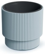Donica ogrodowa z wkładem Milly  30 x 30 x 28,5 cm jasnoszary PROSPERPLAST