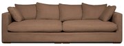 Jasnobrązowa sztruksowa sofa 266 cm Comfy – Scandic