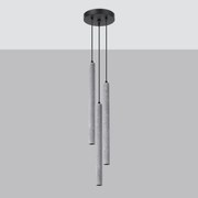 Lampa wisząca PASTELO 3P beton SOLLUX  LIGHTING