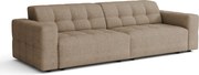 Sofa Bergamo 3-osobowa, tkanina Raven 30 beżowa– 244×102×70 cm