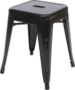 Stołek metalowy MCW-A73,  czarny