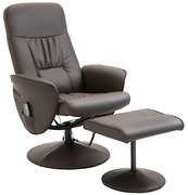 HOMCOM Fotel do masażu, taboret, fotel telewizyjny