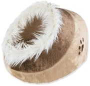 Beżowa pluszowa budka dla kotów 35x26 cm Trixie Minou – Plaček Pet Products