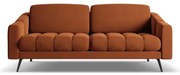 Pomarańczowa aksamitna sofa 202 cm Nalu – Makamii