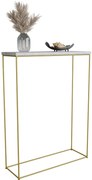 Klasyczna konsola do przedpokoju beton  + złoty F2-W34