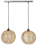 Atmosphera - Żyrandol na lince RANA 2xE27/40W/230V rattan