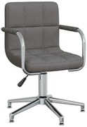 Ciemnoszary fotel obrotowy bez kółek T9-C39