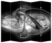 Parawan - Nowoczesna szara abstrakcja (210x170 cm)