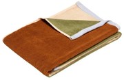 Brązowy bawełniany ręcznik frotte 50x100 cm Block – Hübsch