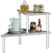 Półka kuchenna z 2 poziomami, narożna, KESPER