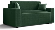 Ciemnozielona rozkładana sofa z pojemnikiem S7-B61