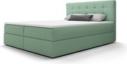 BEDANTE Łóżko kontynentalne Fado 2 140x200 Cosmic 16, jasnozielony, pojemnik na pościel