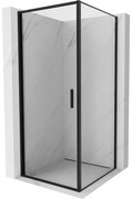Mexen Exo kabina prysznicowa uchylna 100 x 100 cm, transparent, czarna - 817-100-100-70-00